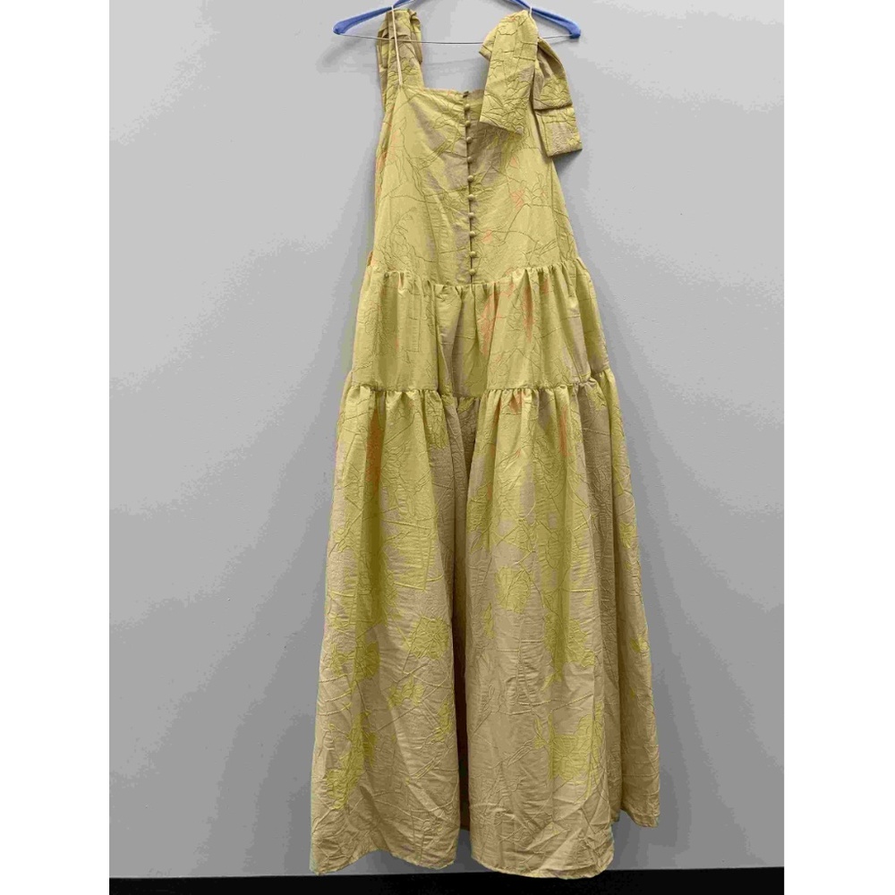 NEW Tuckernuck x Sister Jane Floral Square Neck Tiered Bow Shoulders Maxi Dress - Picture 9 of 13